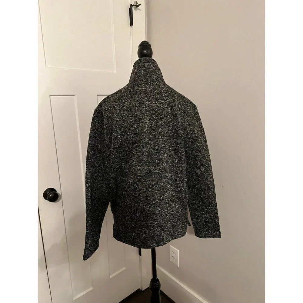 Beverly Hills Polo Club Mens Small Gray 1/4 Zip Long Sleeve Pullover Sweater